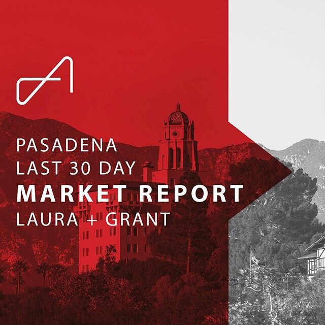 Pasadena Market Report | Swipe ⬅️