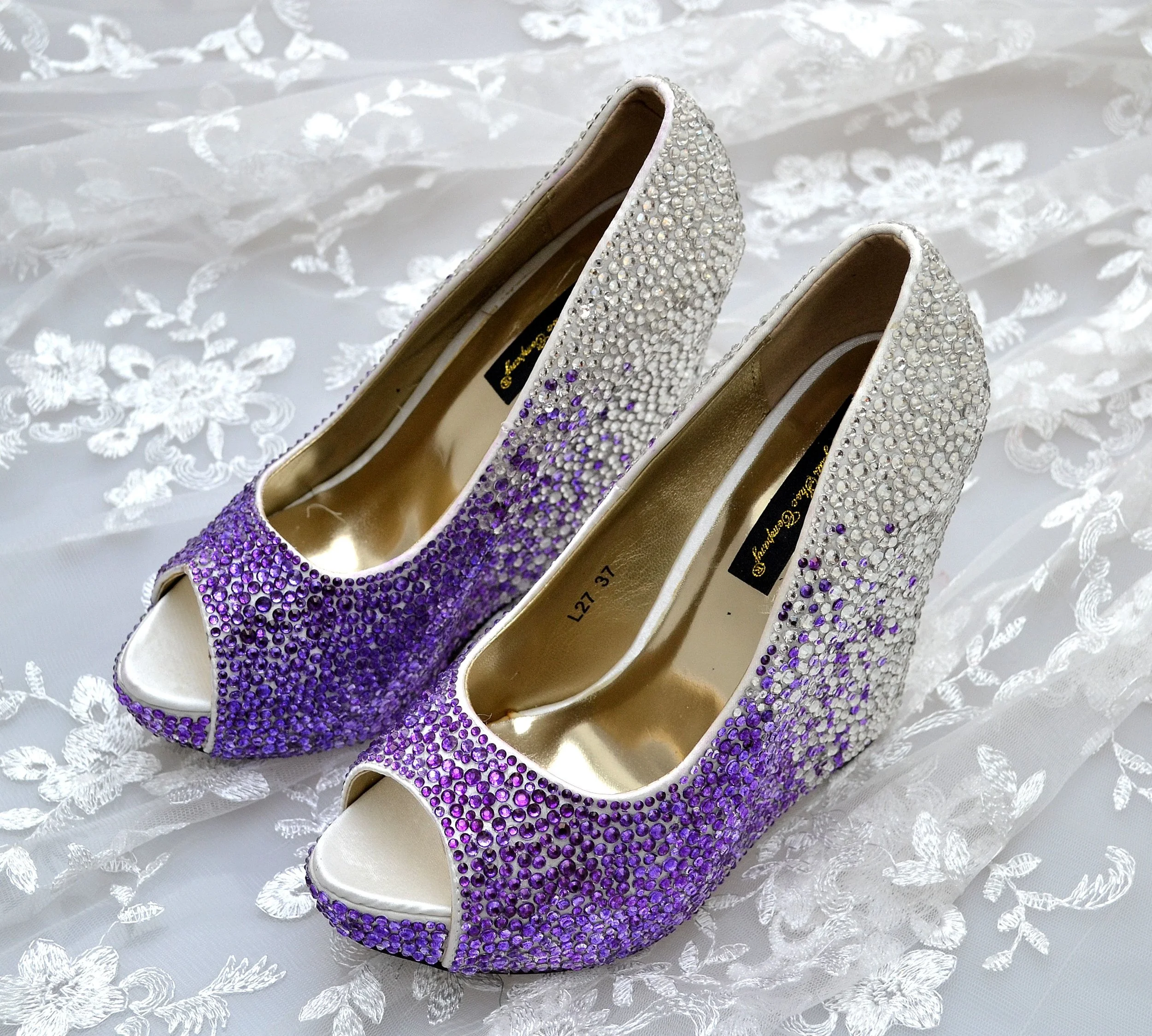cadbury purple shoes for wedding