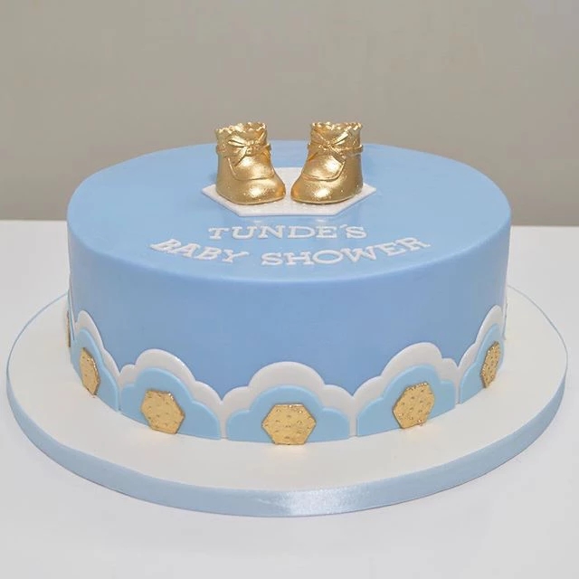 Baby Blue plastic booties Christening Baby Shower cake decoration topper 