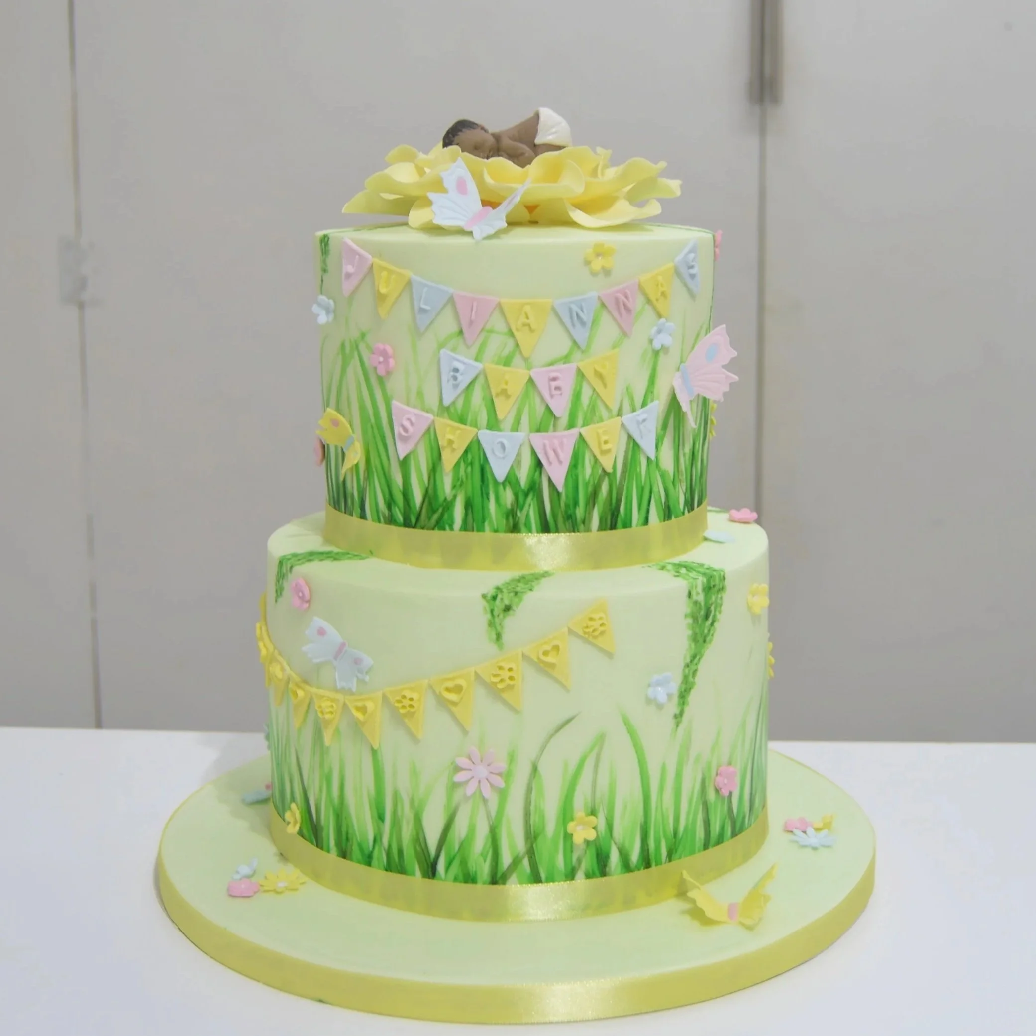 Spring Baby Shower Cake