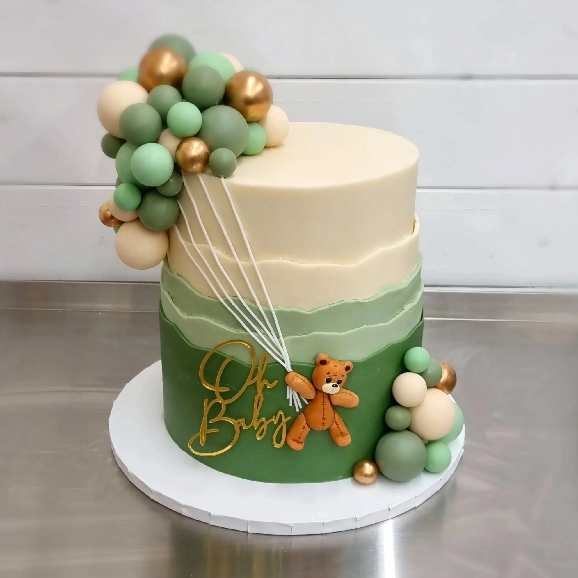 Ombre Baby Shower Cake
