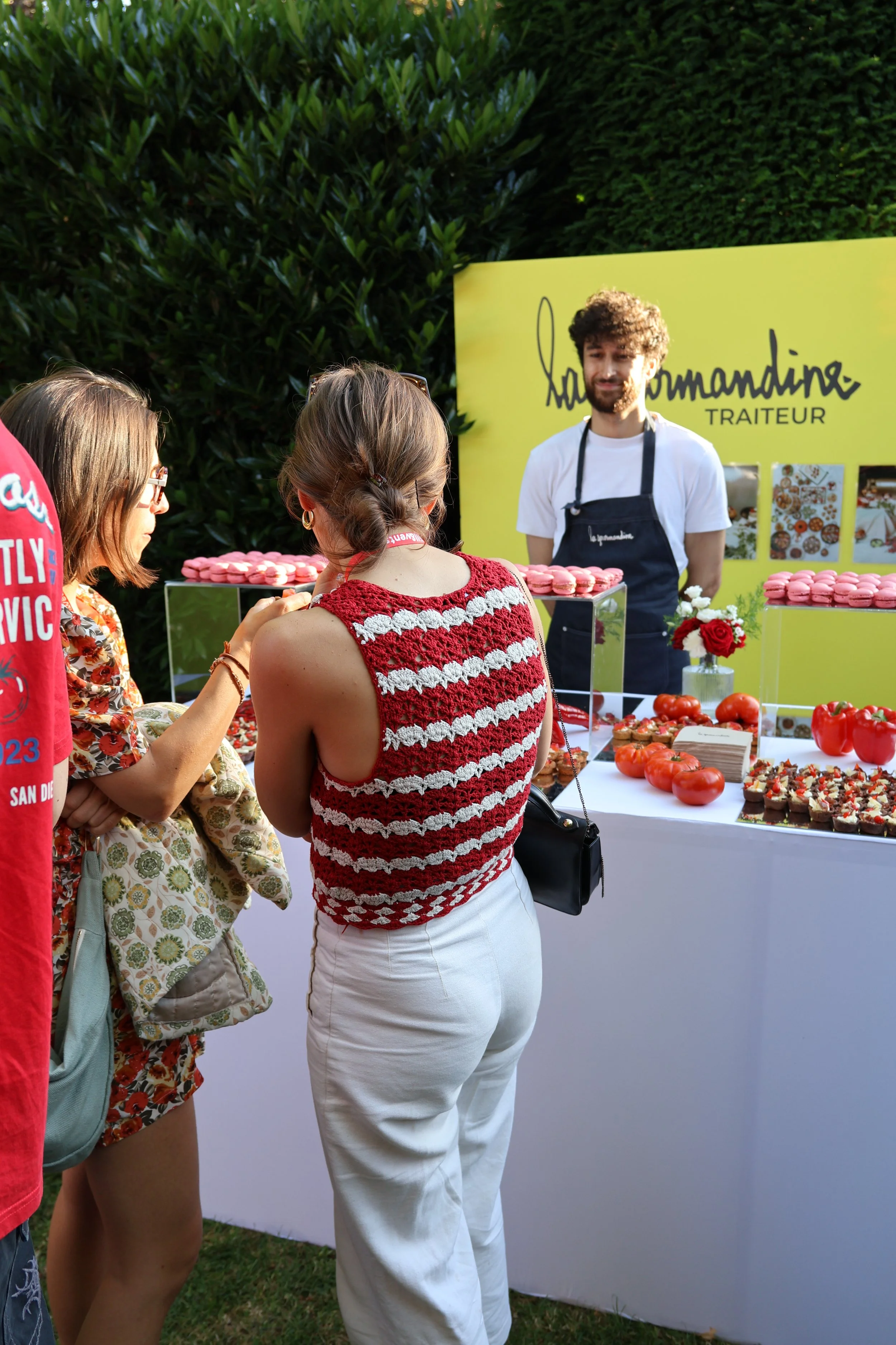 Stand La Gourmandine Traiteur lors d'une soirée Lill'Events