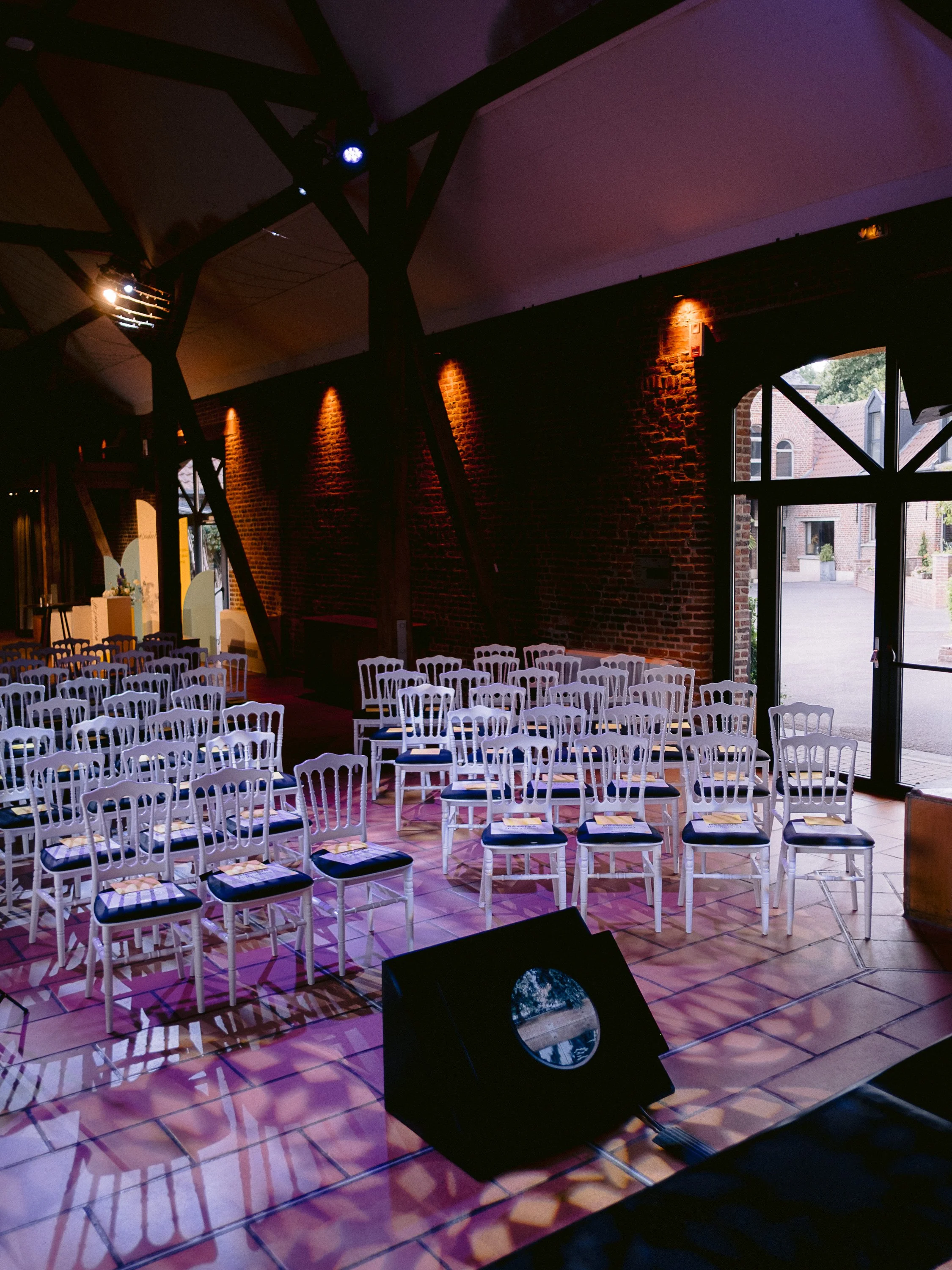 Salle du Clos de la Source installée en format conférence