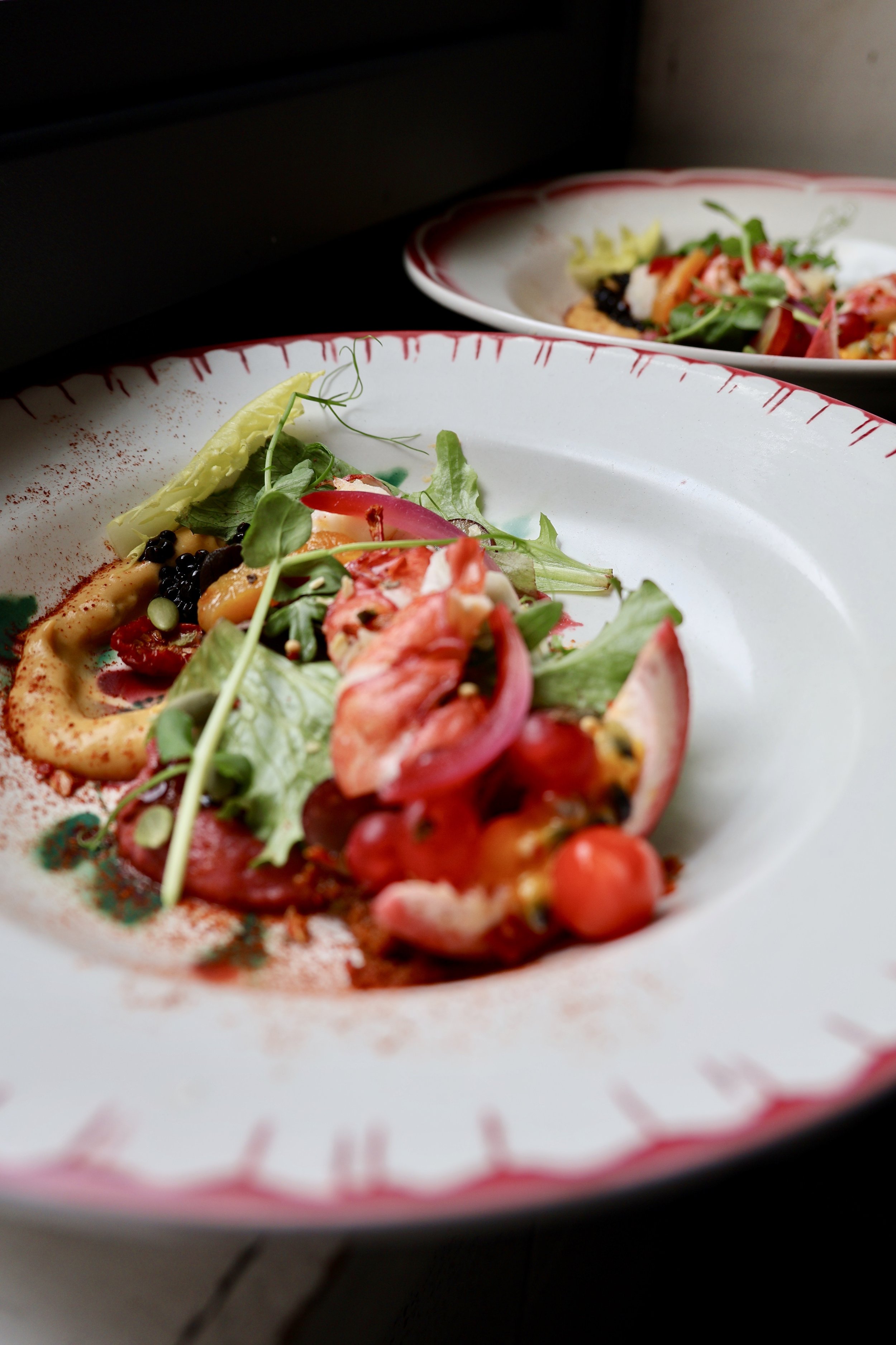 Assiette de légumes et tomates colorés, création de La Gourmandine Traiteur (copie)