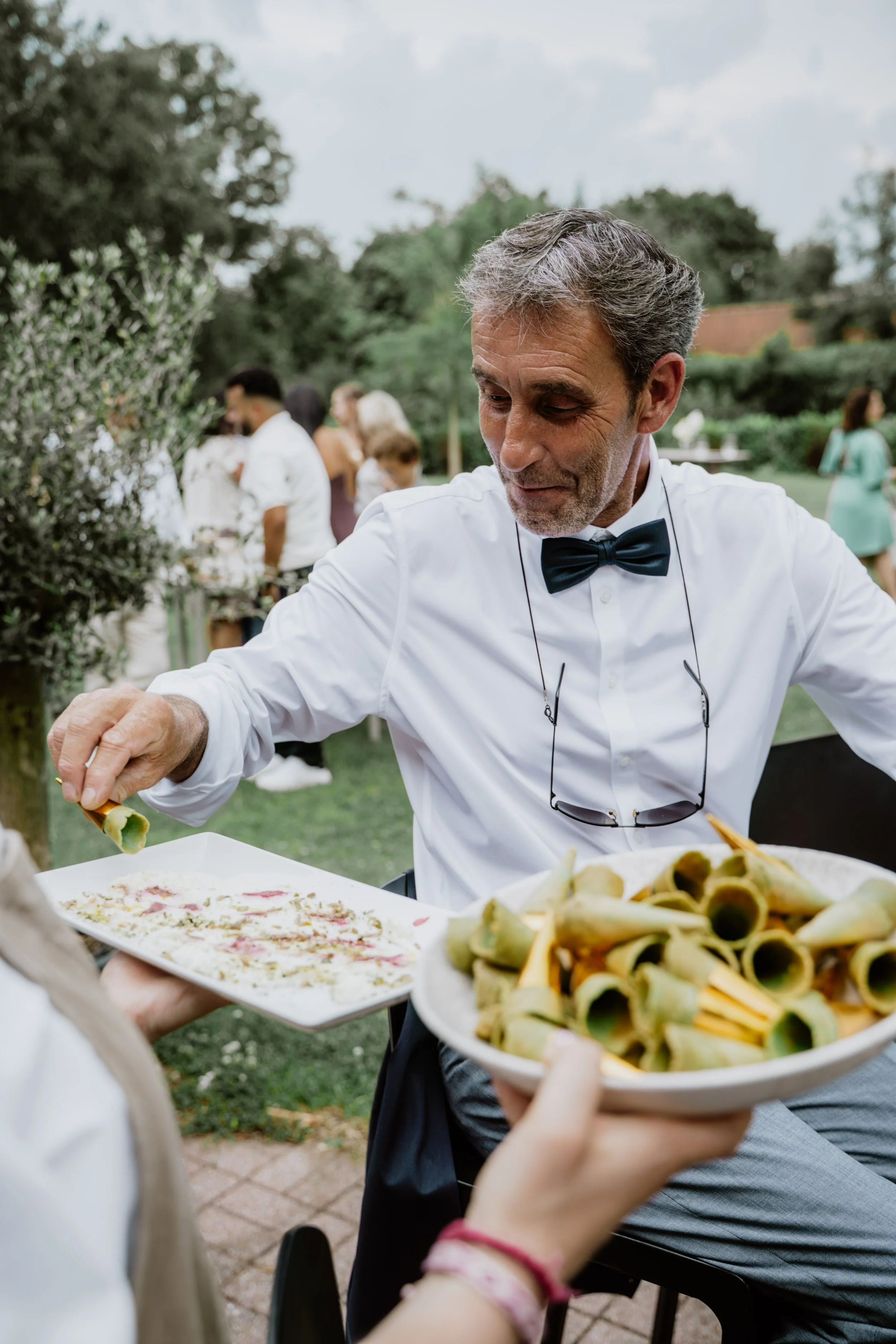 Service traiteur, Vin d'honneur mariage la Gourmandine en extérieur