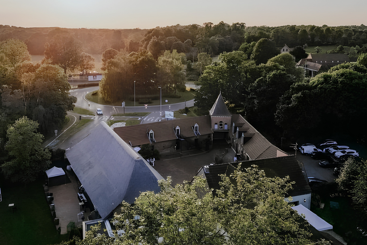 Le Clos de la Source à Hem, vu du ciel