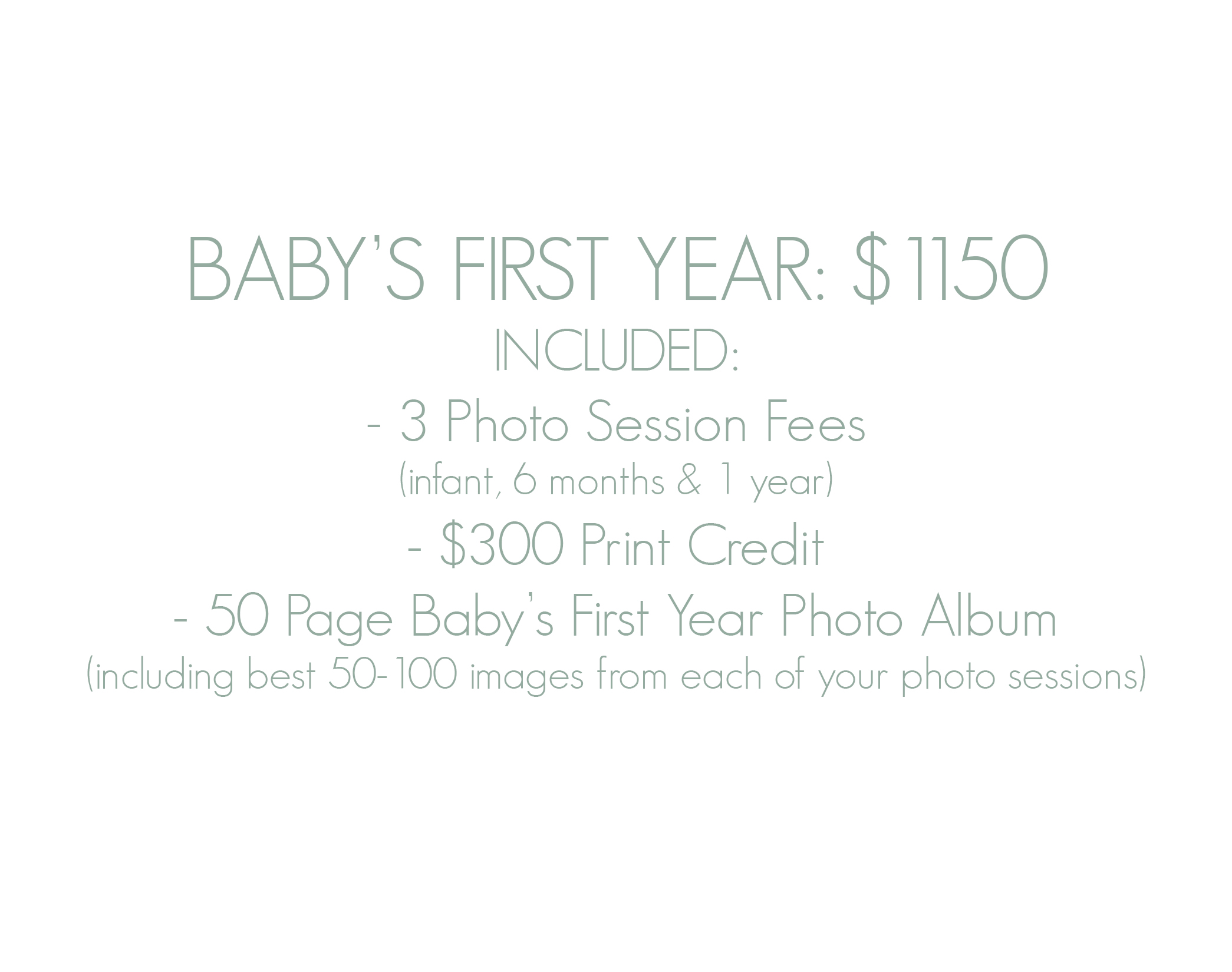 Baby's First Year Photo Session Photography Package - Best Bergen County Baby Photographer