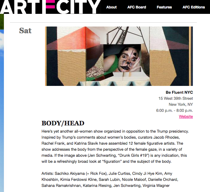 Early press for BODY/HEAD