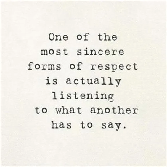 Listen – Really Listen