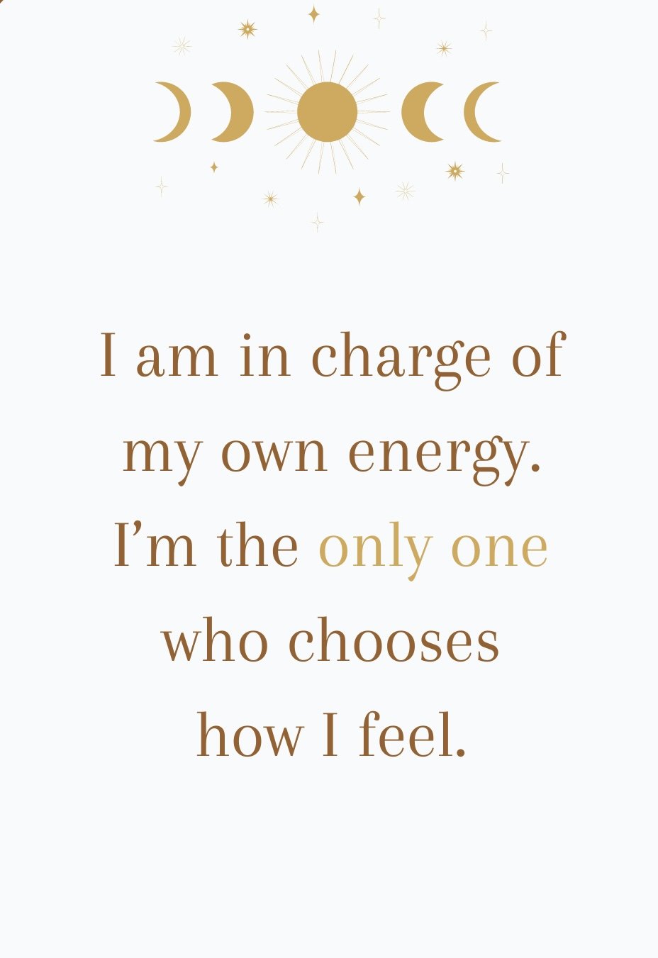 TAKE CHARGE OF YOUR MIND