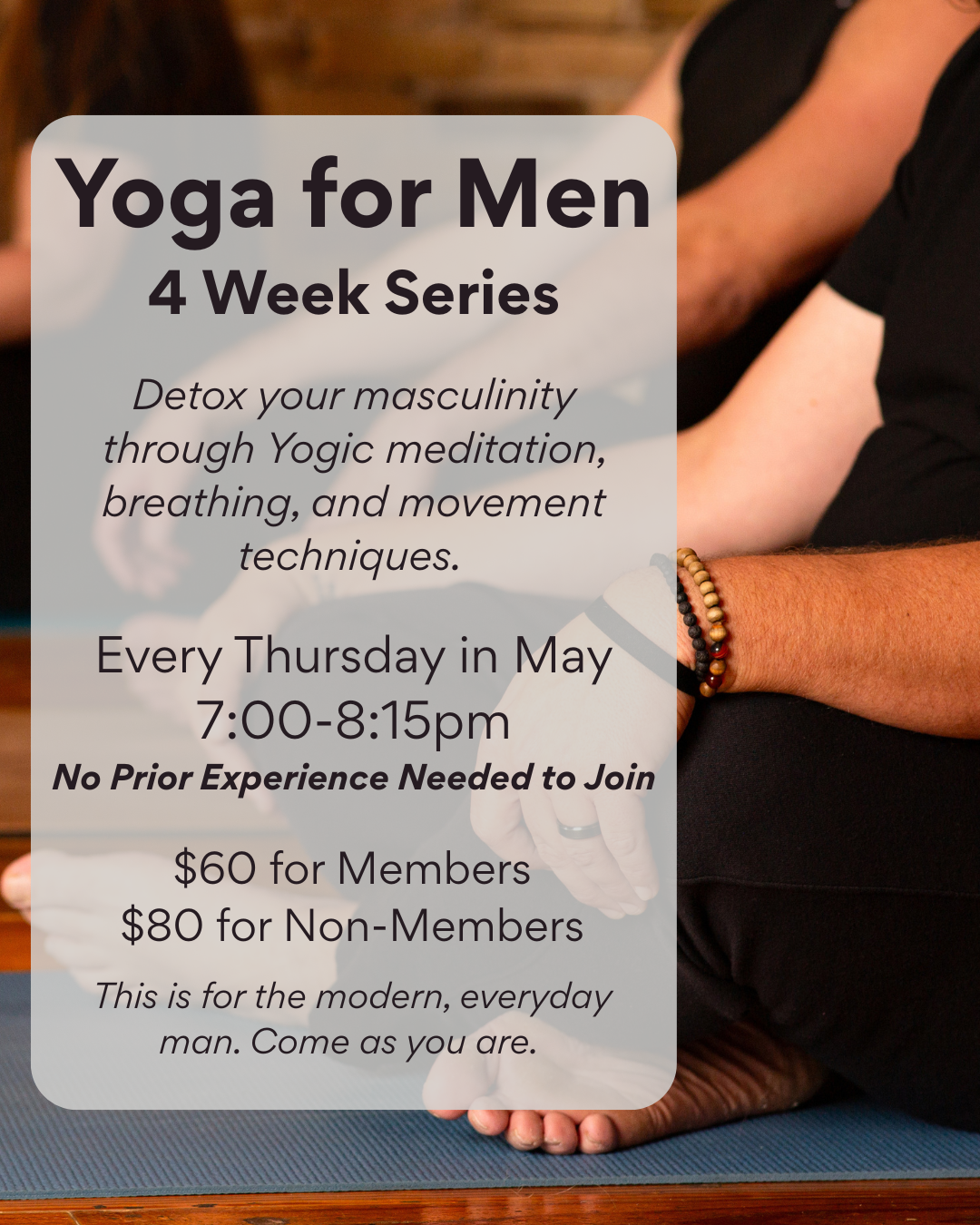 Yoga for Men- 4 Week Series