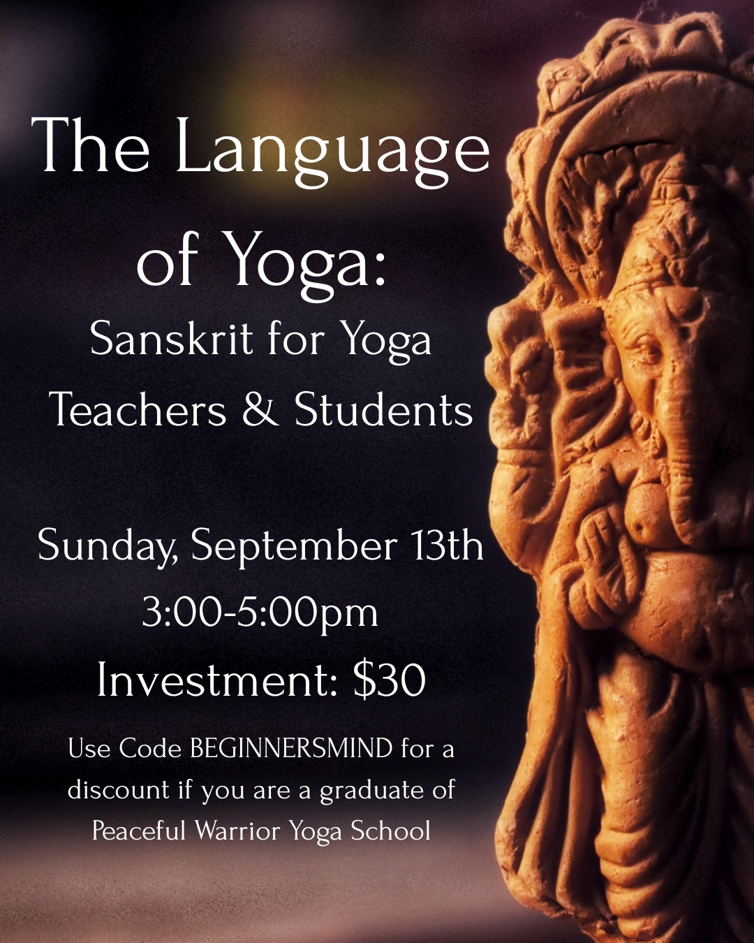 The Language of Yoga: Sanskrit for Yoga Teachers and Students