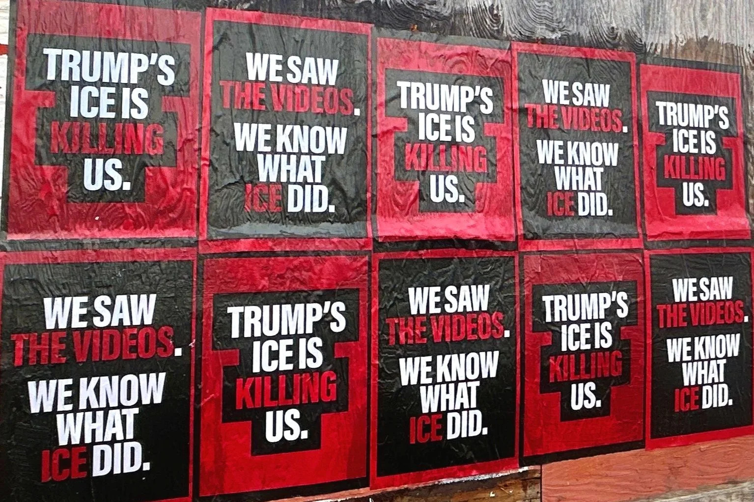 Multi-Market Anti-ICE Wildposting Campaign