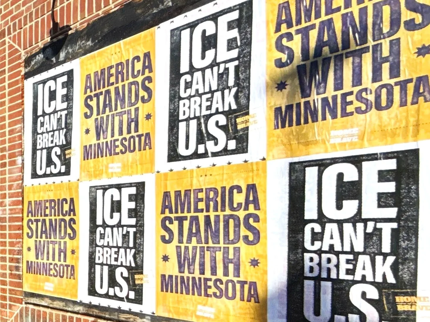 Anti-ICE Wildposters On The Streets of Minneapolis