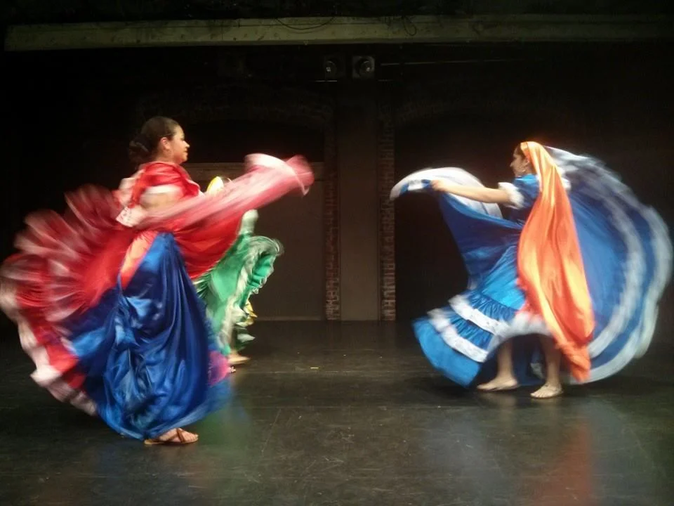 Ballet Folklorico Netjzi Techan - Danzas del Pueblo at a 2015 hosted at 24th ST to honor our relationships with artists in El Salvador. 