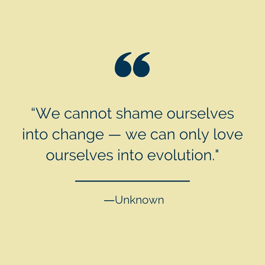 This! 

Making change is hard. And it becomes even more challenging when we are hard on ourselves. 

Self-criticism is not motivating. It's actually one of the reasons habit changes fail. 

If you are adding or subtracting a habit try responding to y