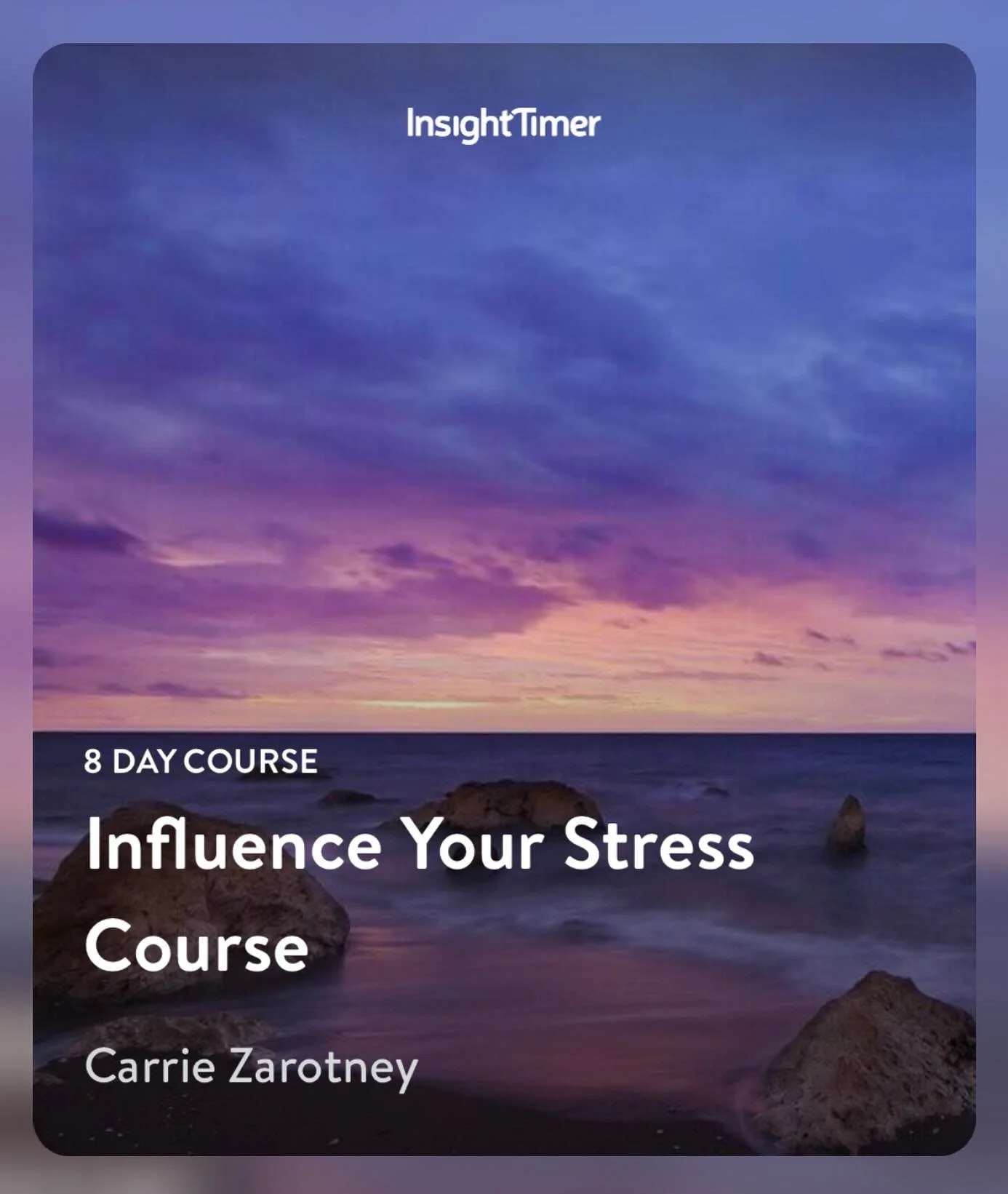 @insighttimer subscribers take note my Influence Your Stress course is now available! Check it out - link in bio.

#fivesenses
#stress
#influenceyourstress
#insighttimer
#humanpotential
#humanpotentialcoach
#nurturedhealing