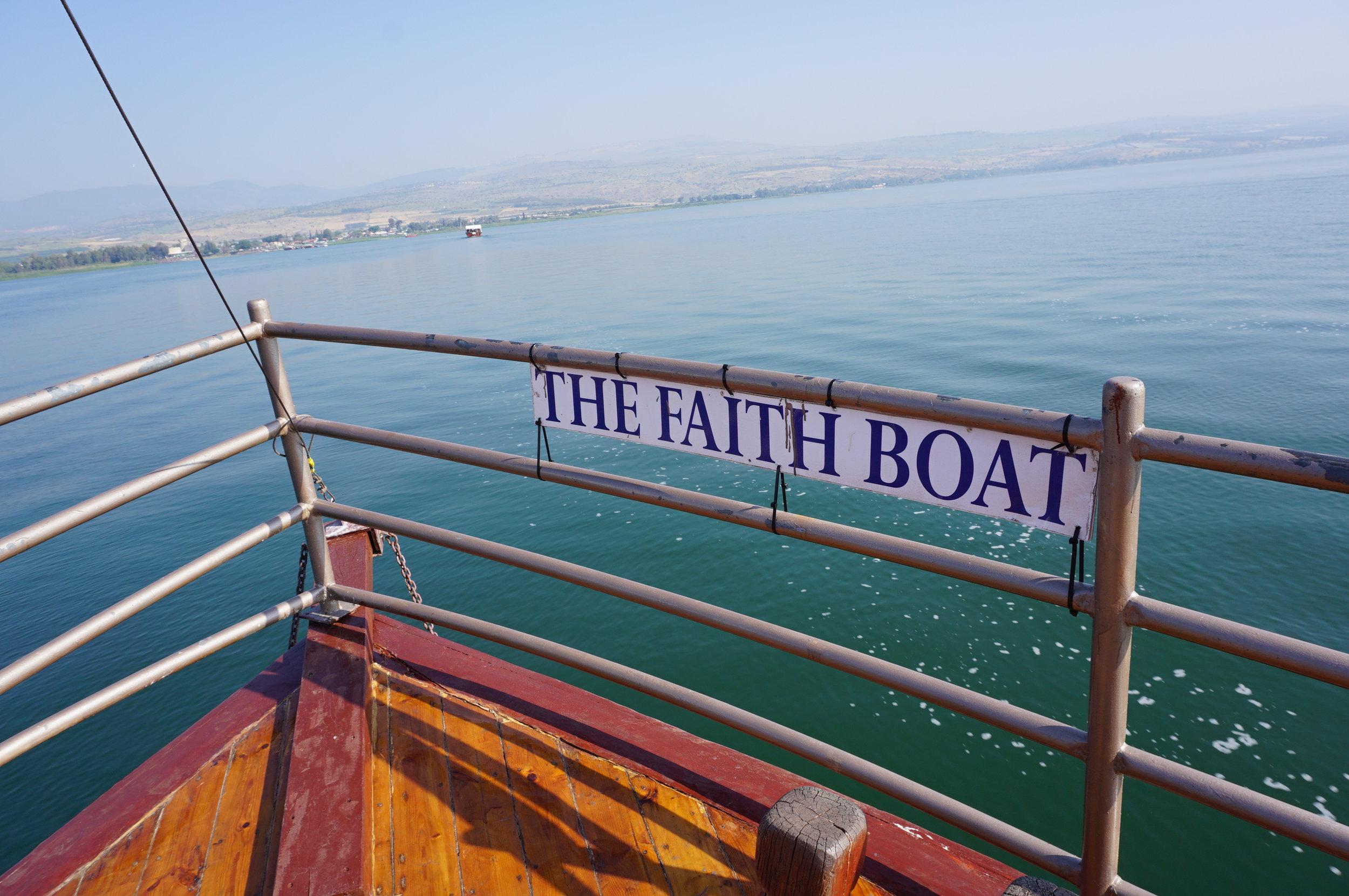 Boat ride on the Sea of Galilee