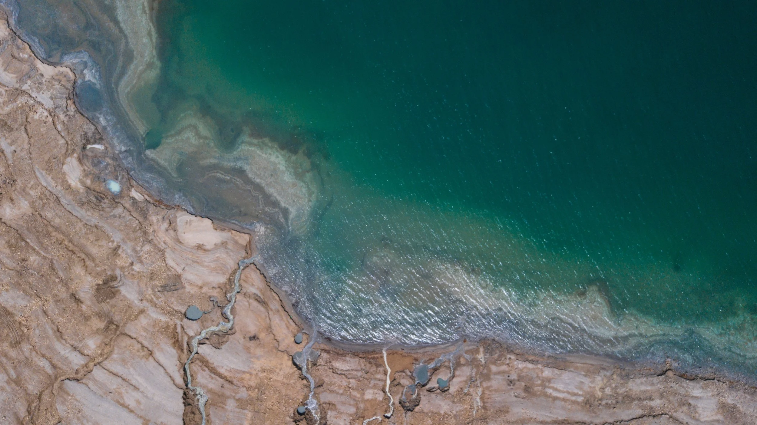 Aerial view of the Dead Sea