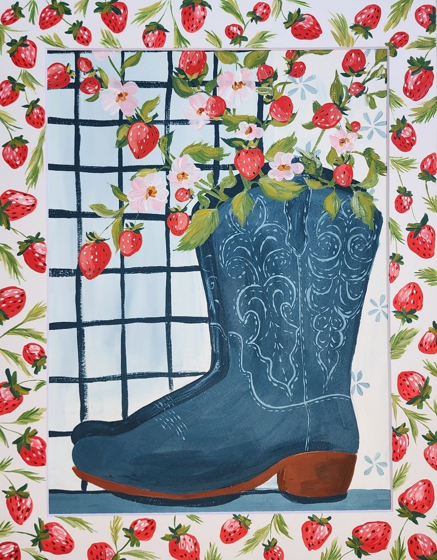 Strawberry Cowgirl Boots Yvette StAmant original.jpg