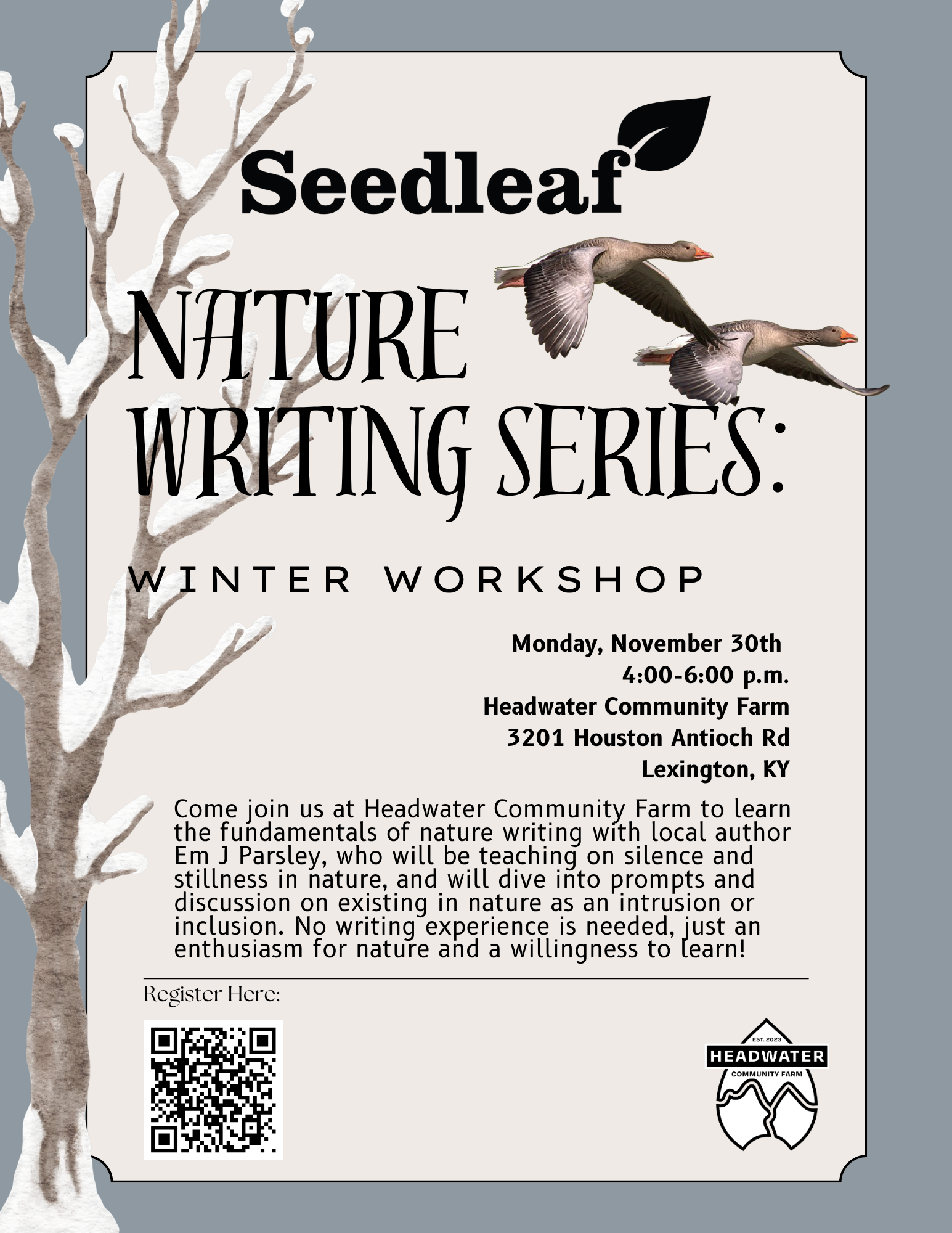 Nature Writing Series: Winter