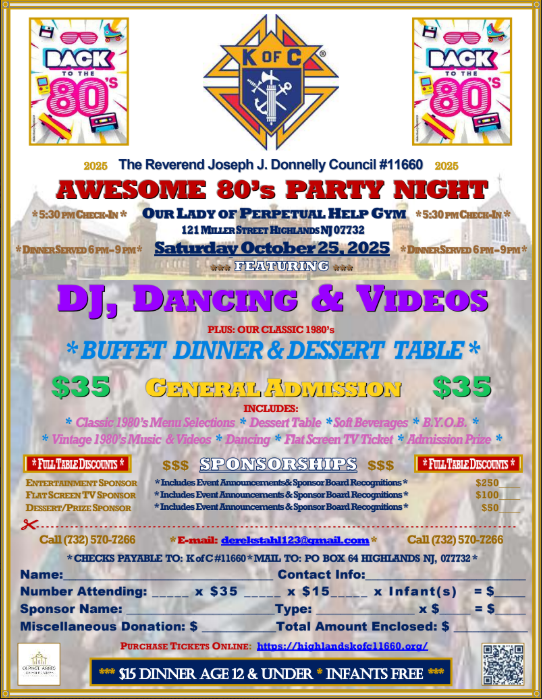 Awesome 80's Party Night