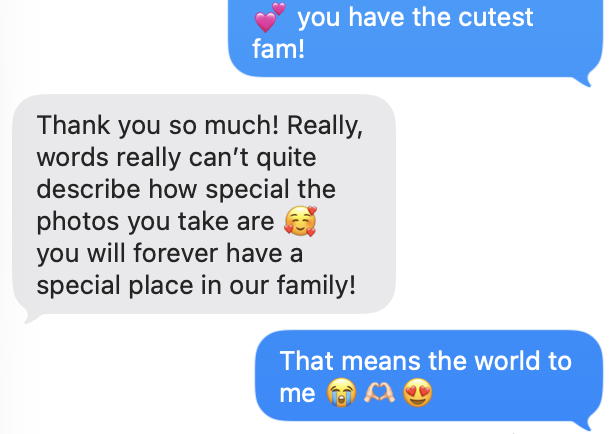 text from a mom who loved her family photos by Jessie Shaw photo