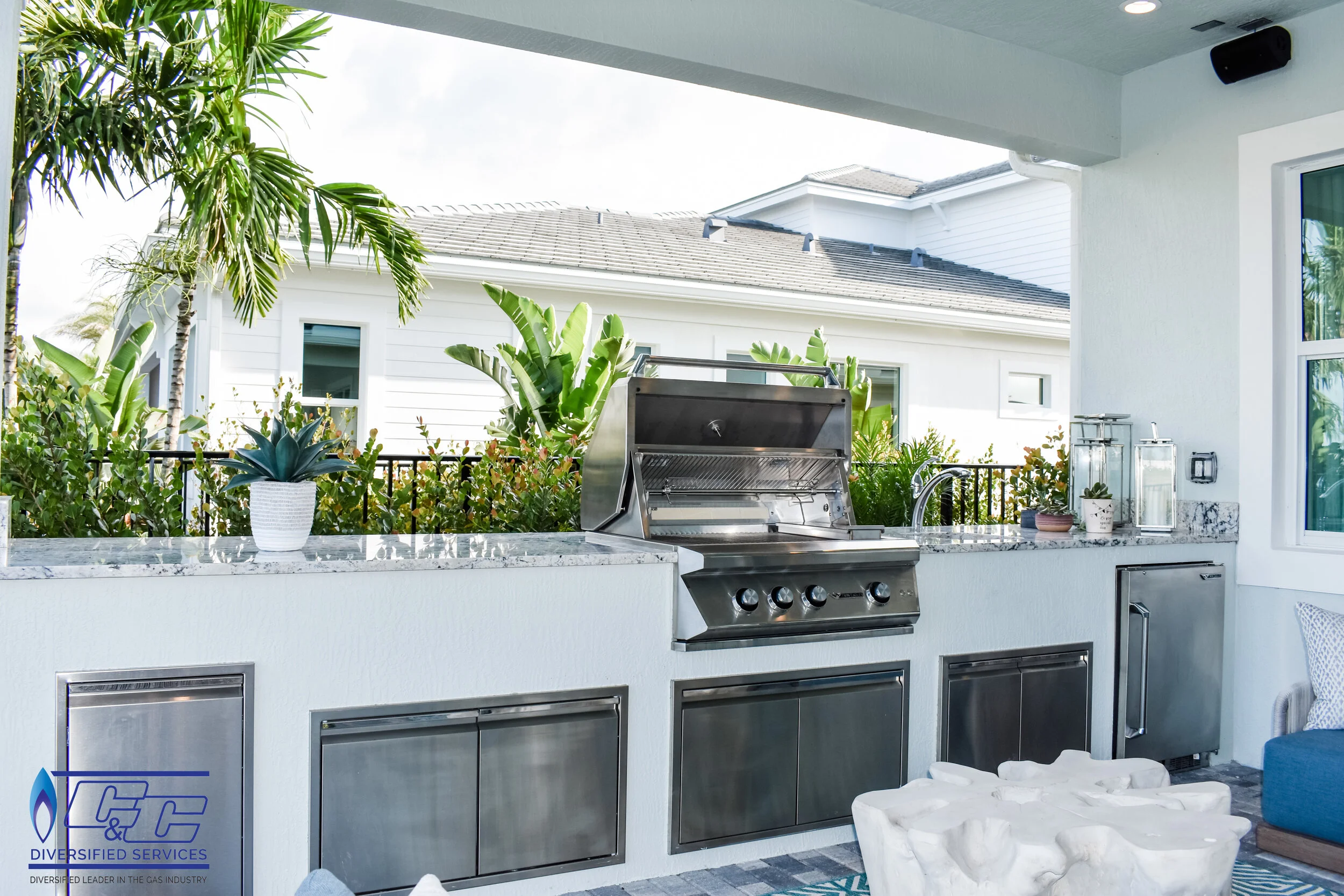 Outdoor Kitchens Jupiter Stuart And Surrounding Areas C C Diversified Services Gas Specialists In Martin And Palm Beach County