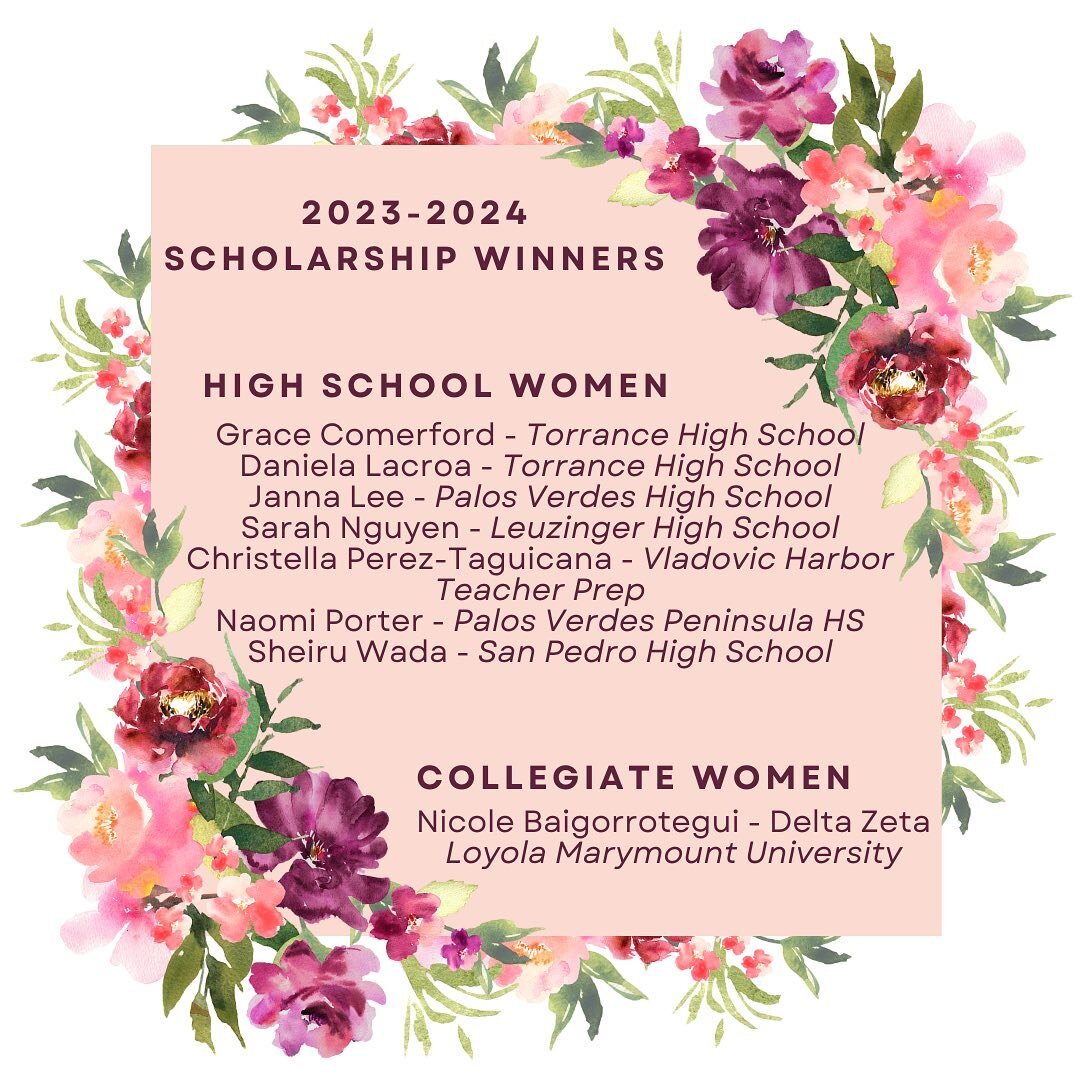 Congratulations to our 2023-2024 Scholarship Winners. These amazing women are already so accomplished and we are thrilled to support them in their education. #pasba #panhellenic #southbaypanhellenic #alumnaepanhellenic #scholarship #womensupportingwo