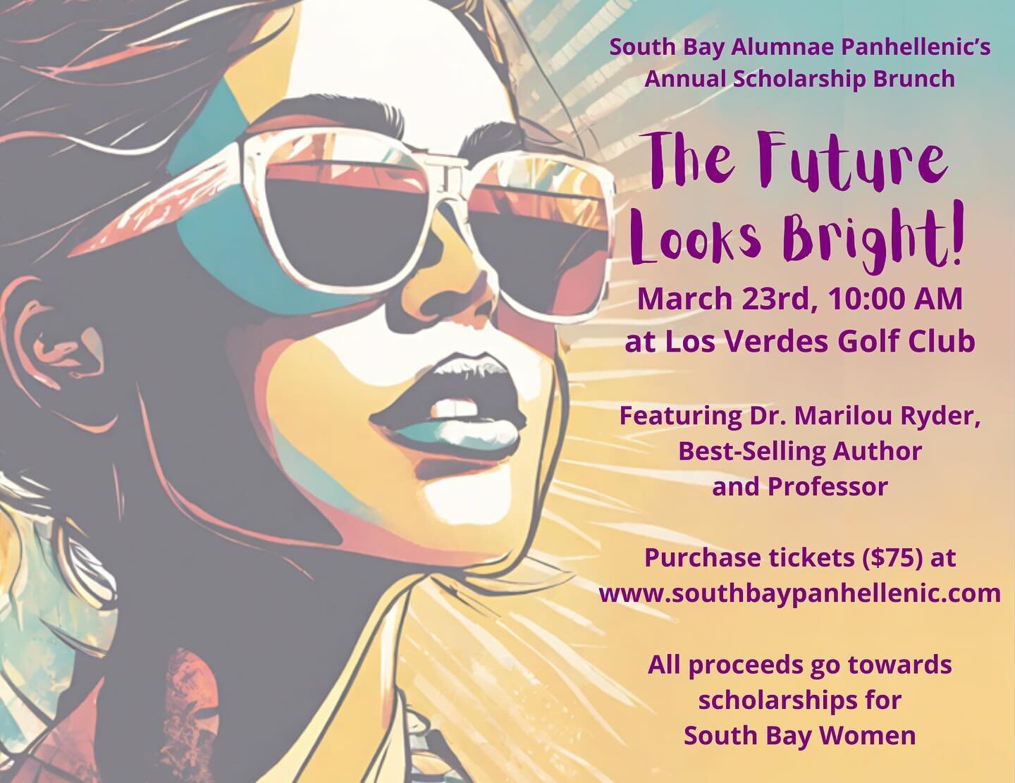 Our annual Scholarship Brunch is coming up in March 23rd, 2024 at the Los Verdes Golf Club. Featuring Guest Speaker Marilou Ryder and a wonderful Silent Auction. Benefit and raffle tickets are on sale now and can be purchased at the link in our bio! 