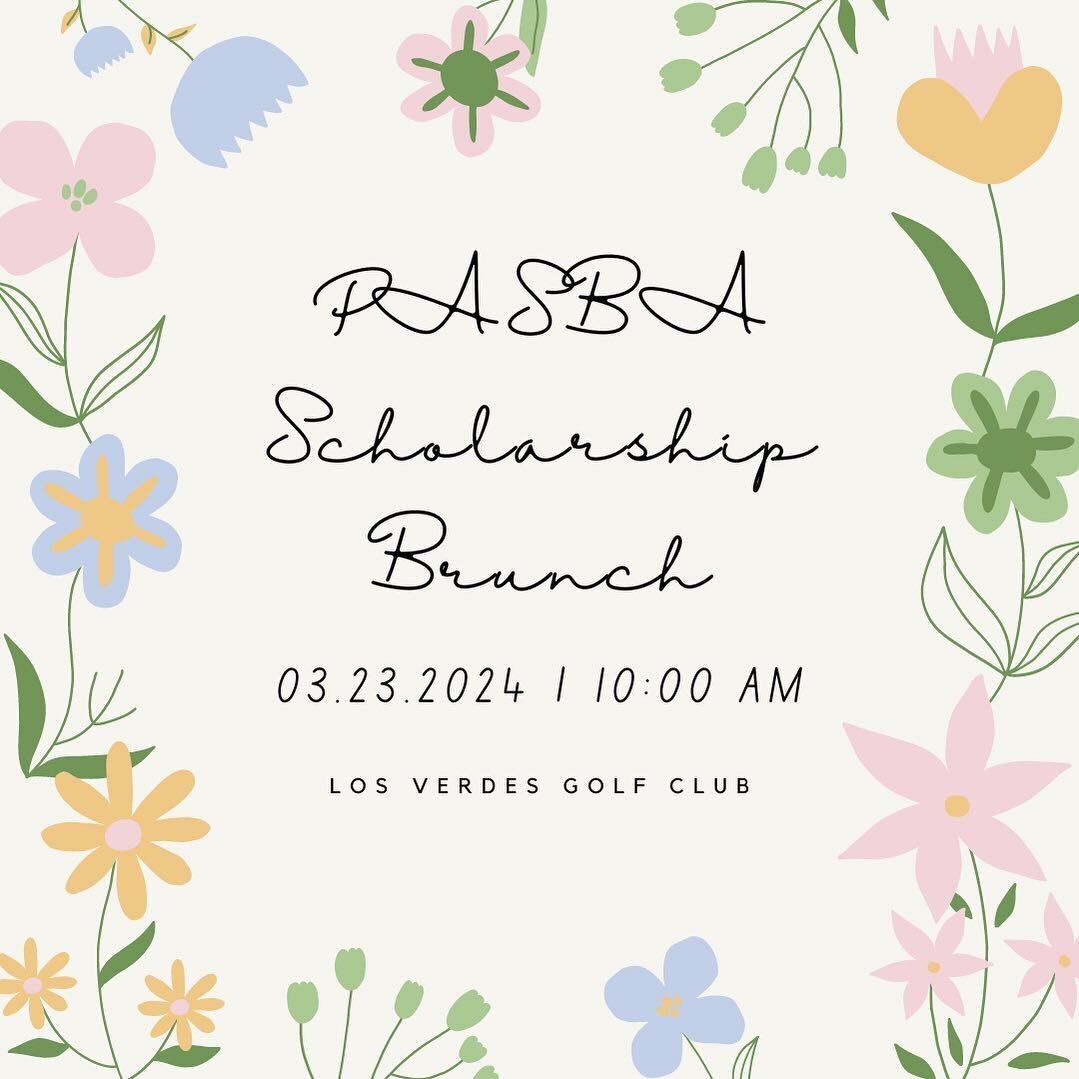 If you haven&rsquo;t purchased your PASBA Scholarship Brunch benefit and raffle tickets, they&rsquo;re are still on sale! Tickets can be purchased online or by check. For more details, check the Benefit + Raffle Ticket link in our bio!