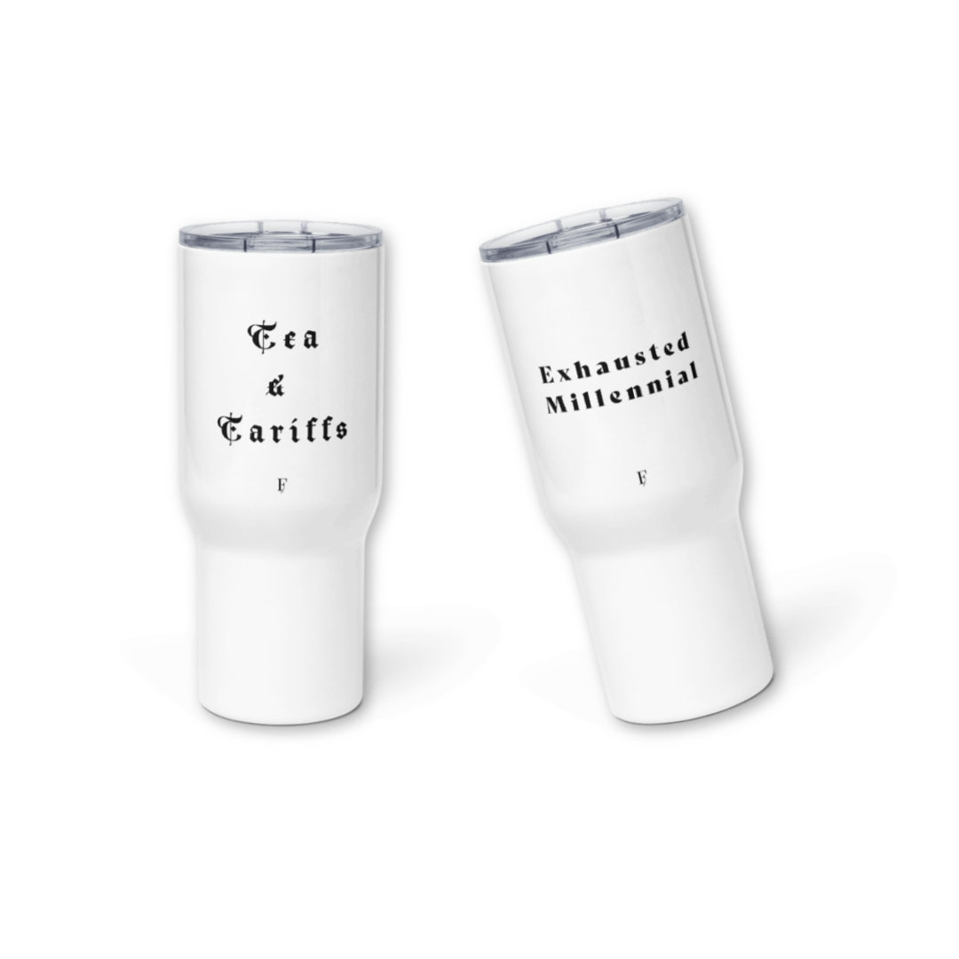 Exhausted TRAVEL MUG