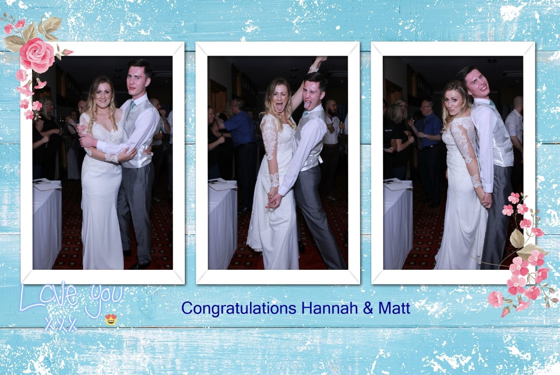Hannah with her Chief Bridesmaid, Ben