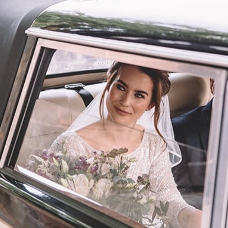 Photography: Claire Basiuk, Kim & Tony organised their own wedding transportation, with vintage in mind this was just gorgeous.
