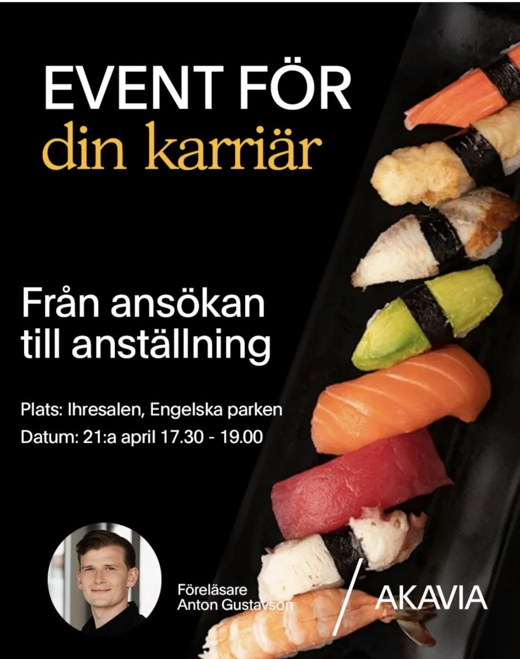 Sushievent med Akavia 