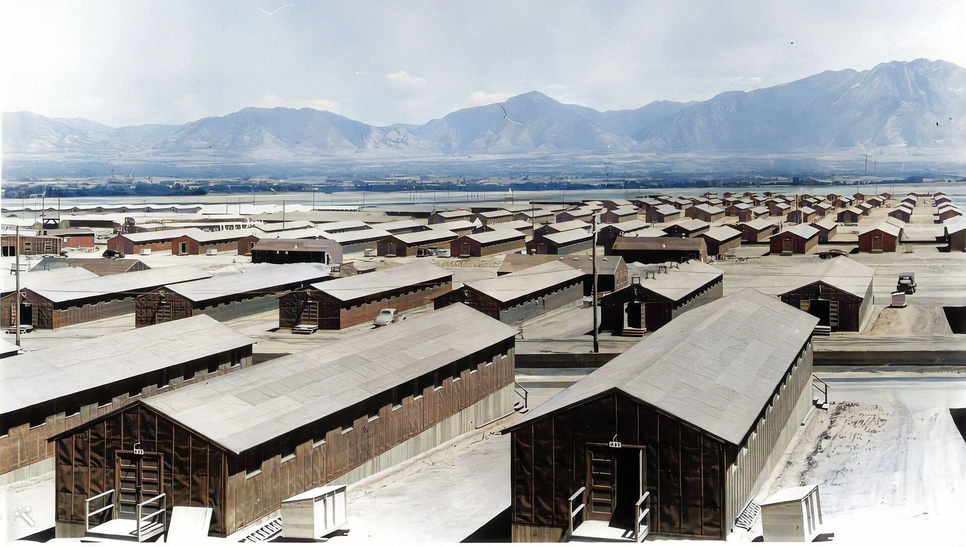 Camp Kearns barracks repurposed as homes and community buildings post-war