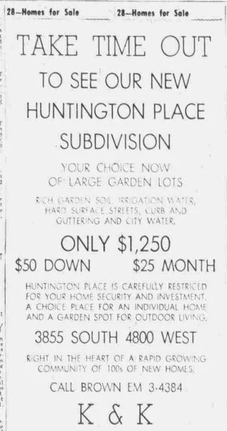 Huntington Place Subdivision