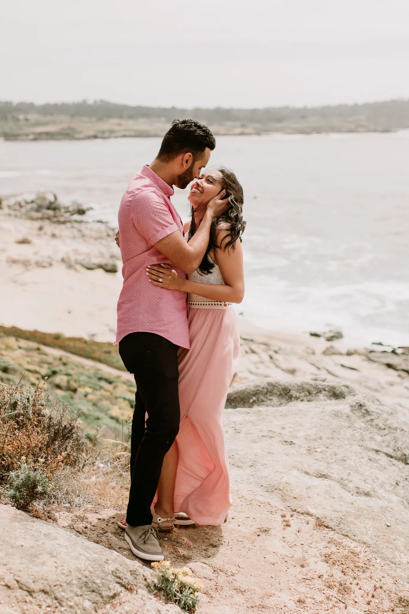 California Big Sur coast wedding photographer proposal