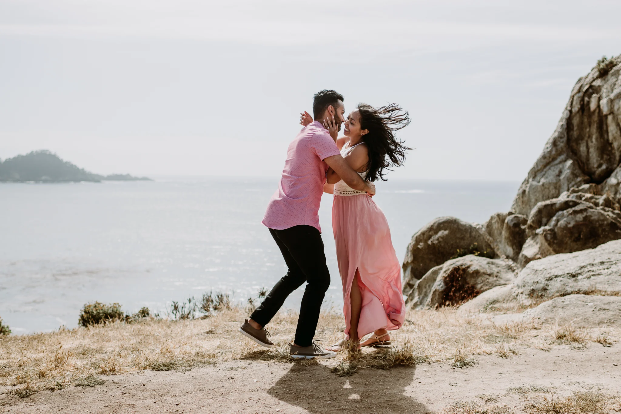 California Big Sur coast wedding photographer proposal
