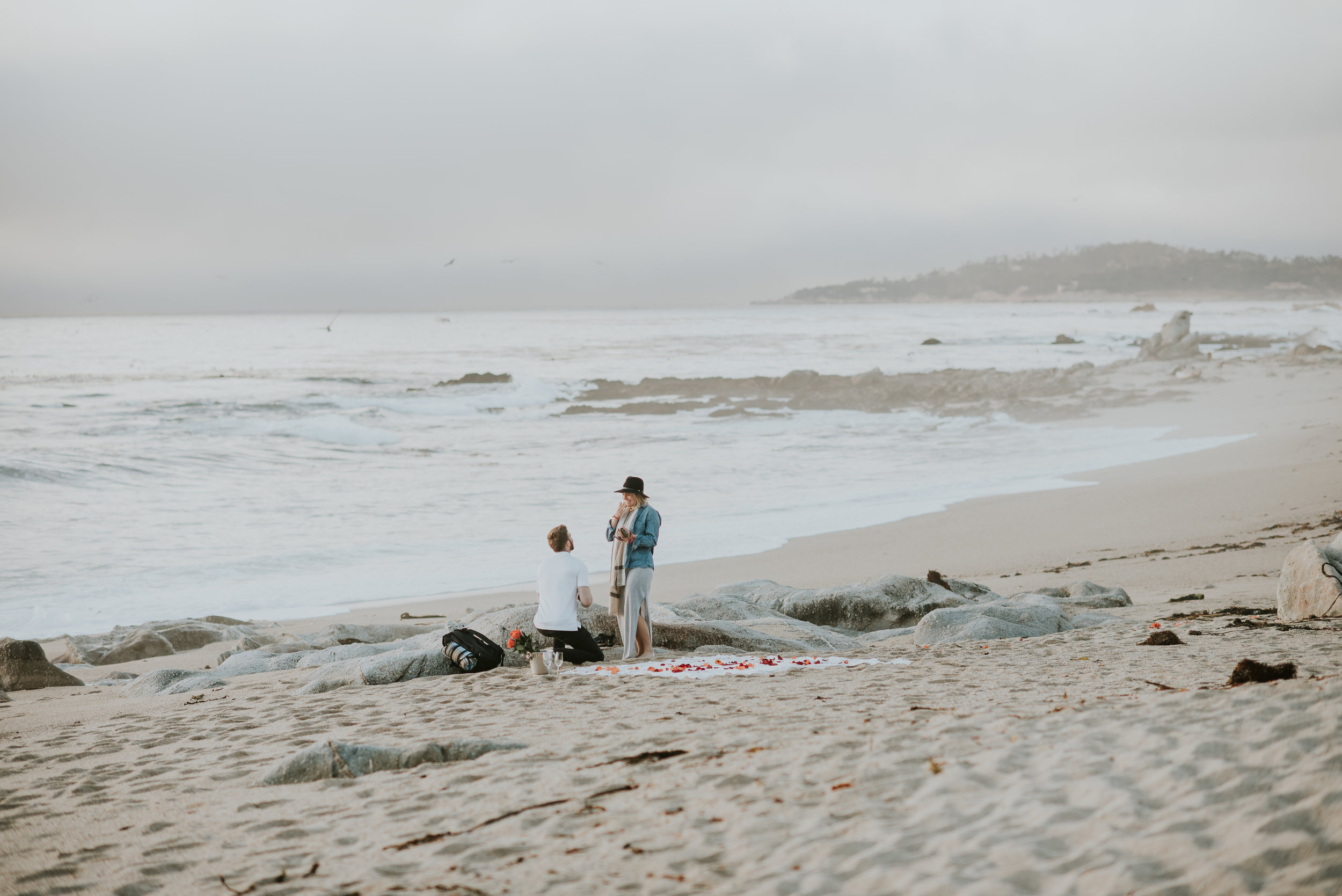 Big sur california coast surprise proposal photographer monterey carmel
