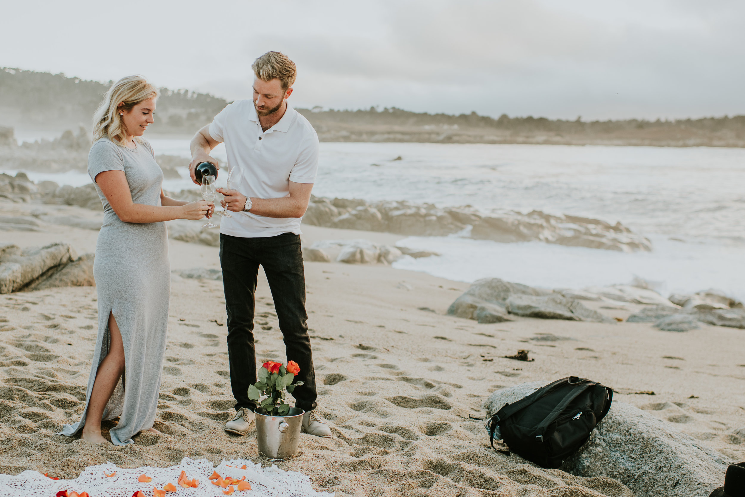 Big sur california coast surprise proposal photographer monterey carmel