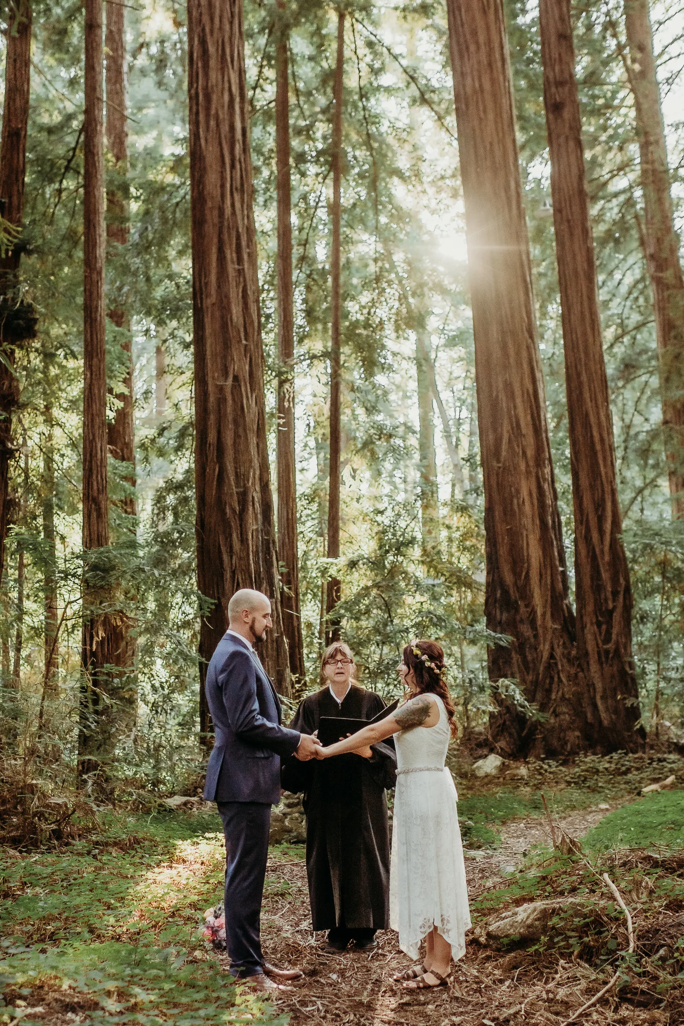 Big sur forest wedding