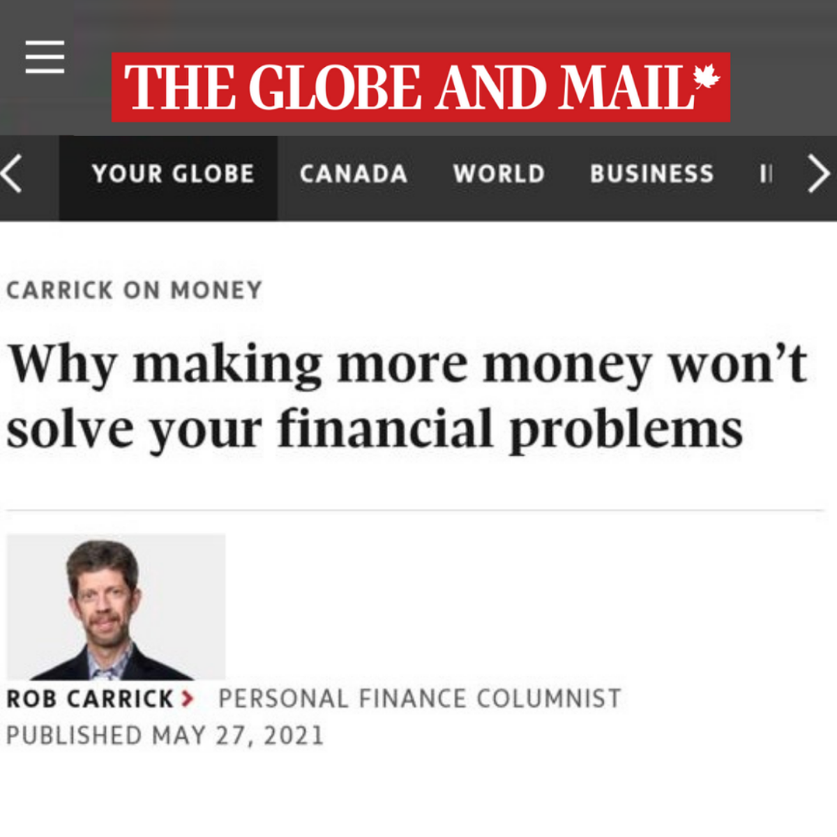 Why Making More Money Won’t Solve Your Financial Problems
