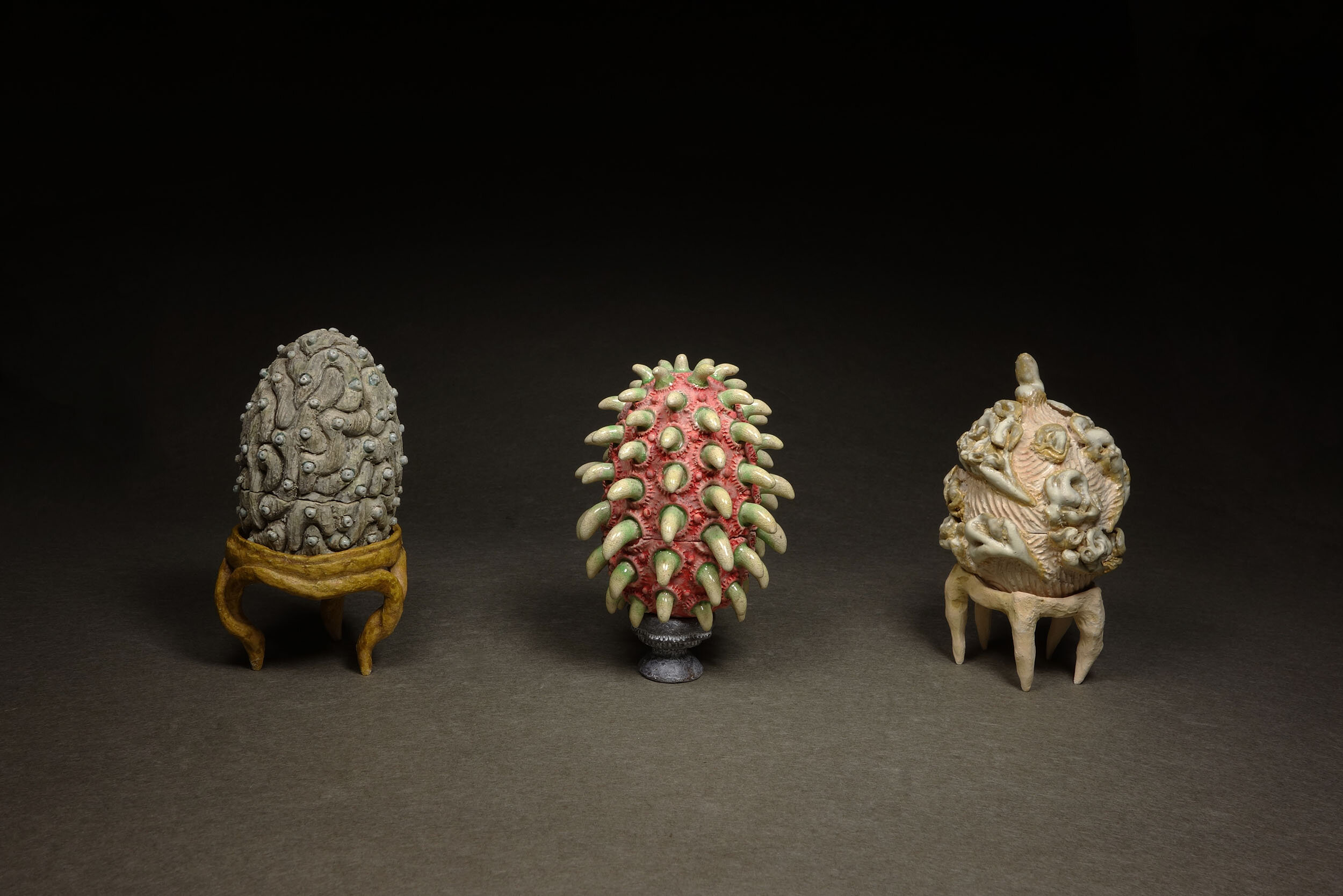   Fabergé Eggs , Ceramic Sculpture: 2015, glazed ceramic 