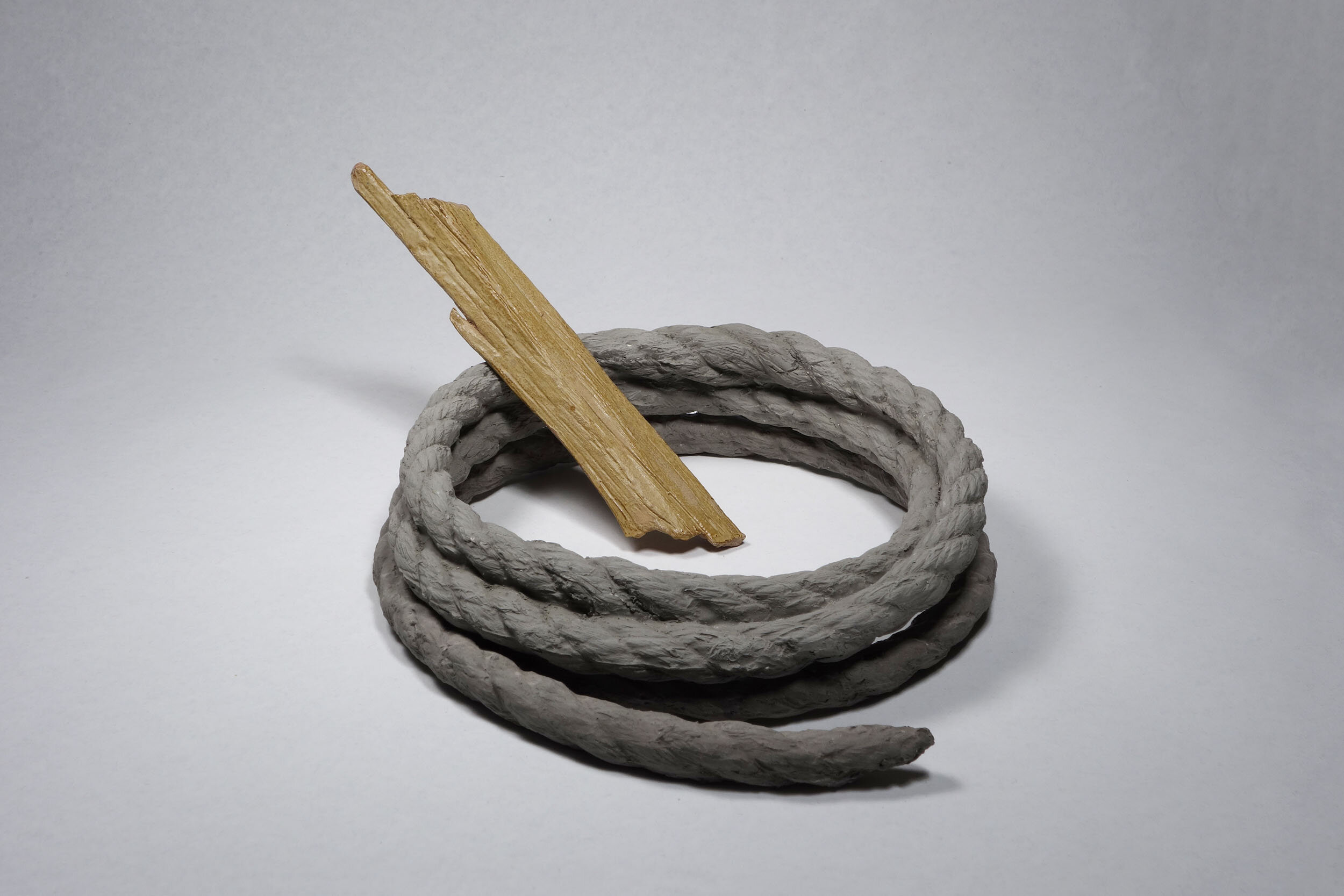   Rope &amp; Stick , Ceramic Systems: 2016, cast porcelain, oxides, glaze 