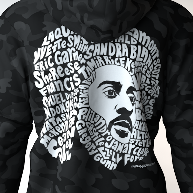 KLOSED KAEP-TION REMIX BLACK CAMO HOODED SWEATSHIRT