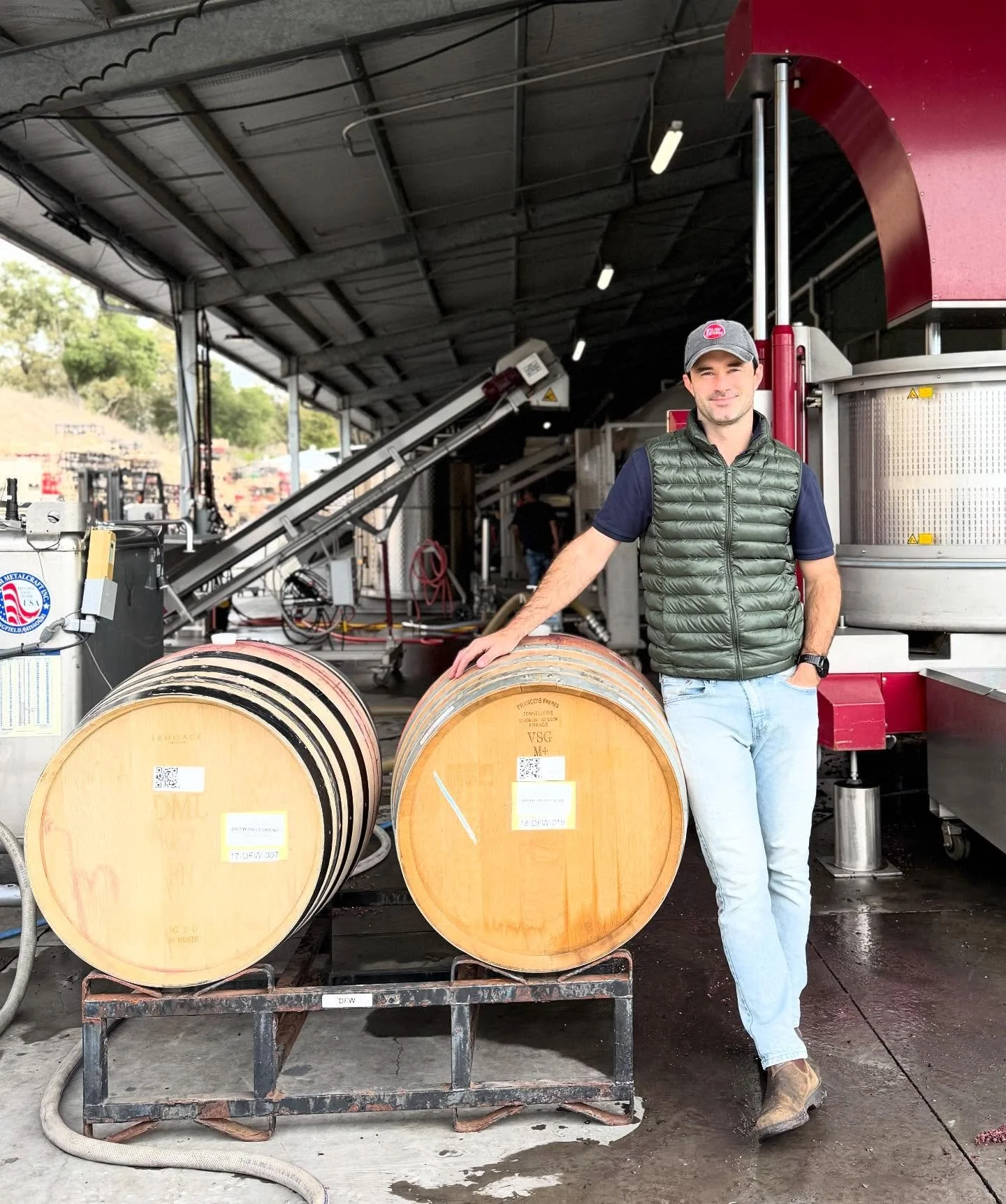 Our winery began eight vintages ago in 2017 with two barrels of wine from an organic vineyard in west Marin County. Today, we filled these two barrels with 2025 wine made from those same coastal hills. 

It&rsquo;s always a reflective experience, the