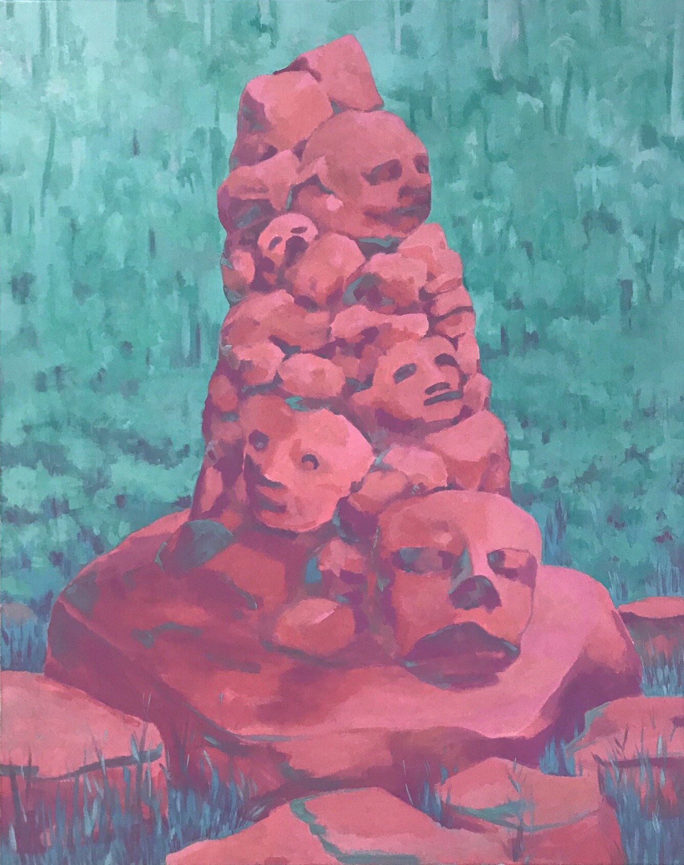 Totem Oil on Canvas 36 x 29 inches 2019