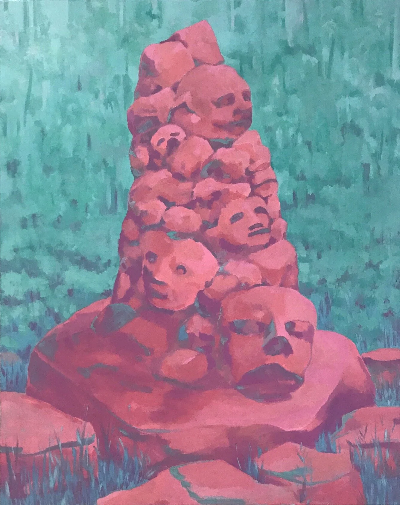 Totem Oil on Canvas 36 inches x 29 inches 2019