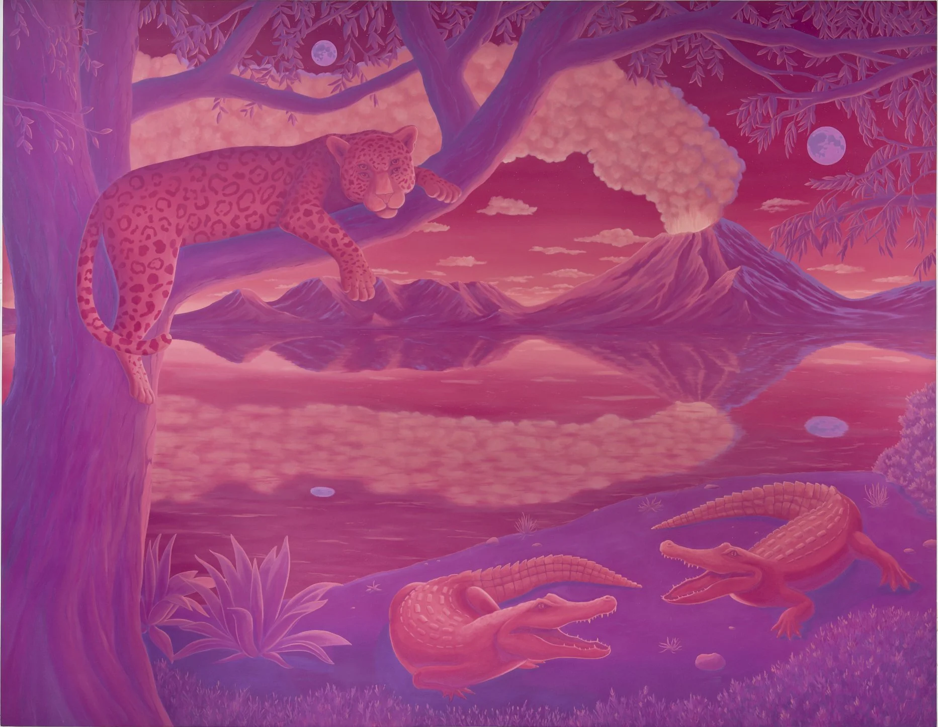 Equilibrio 2026 Flashe and Oil on Canvas 84 x 108 inches